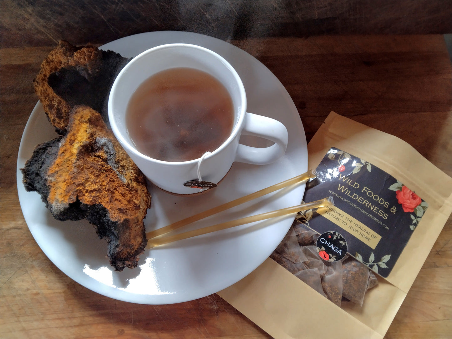 My daily routine! Chaga either by its self with the healing warmth of honey or added to my coffee!