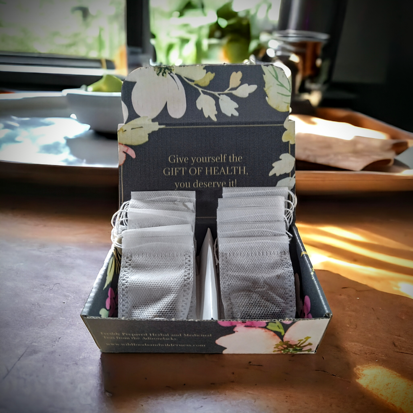 Gift Box of 5 Adirondack Mint and Chaga and 5 Reishi & Cinnamon Tea bags