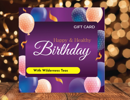 Wild Foods & Wilderness "Happy Birthday" Gift Card