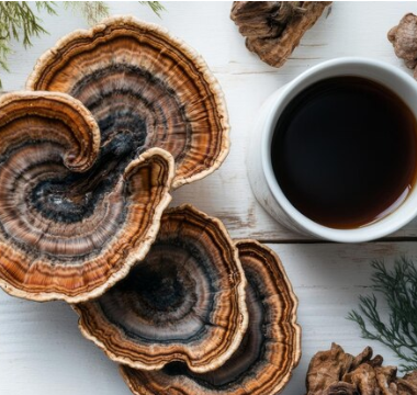 Turkey Tail: Improves gut health, boosts immunity, fights UTI's and a great source of energy!